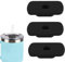 3pcs Accesorio de Tapa de Pajita, Diámetro 1,2cm Cubierta de Pajita para Vaso Accesorios para Vaso Magslider/Tapa Stronghold Adecuado para 591/887ml Compatible con Yeti(Negro)