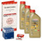 Öl & Ölfilter für Honda SW-T 400, 2009-2011 (NF03), Ölwechsel Set, Castrol 10W-40 Motoröl + Mahle Filter + Dichtring(e)