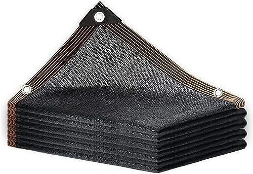 Sonnenschutzdach, Sunblock-Schattennetz, 70% UV-beständiger Schutz, Schatten-Mesh-Plane, schwarzer Outdoor-Sonnen-Mesh-Schatten, Terrassenmarkise mit Ösen, passend für Terrassen-Veranda-Sch