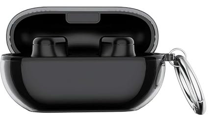 Beats Solo Buds 2024 Protective Case - Soft Transparent, Scratch Resistant with Keyring