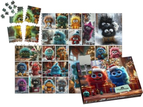 puzzleYOU: Puzzle-Adventskalender | „LITTLEMONSTERTIME Adventskalender 2024“