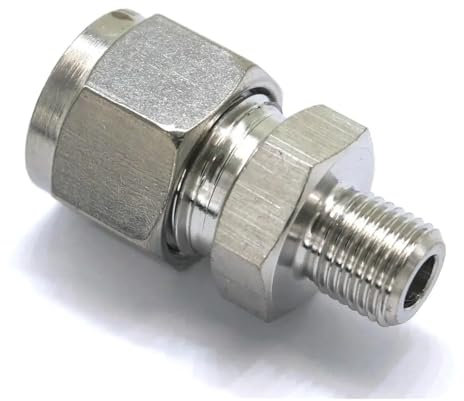 Fit Tube O/D 10mm To M10x1 Female 304 Stainless Ferrule Pneumatic Fitting Pressure Gauge OSBCMZGE