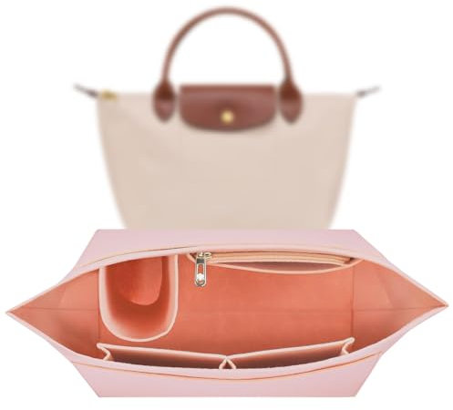 Longchamp Taschen Organizer für Pliage S - Multi-Pocket Felt Handbag Insert für Wallet