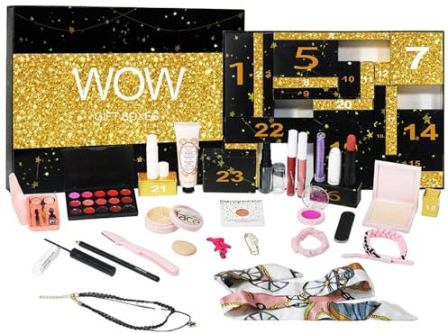 Adventskalender Kinder Make-up Countdown Kalender Weihnachten Countdown Kalender Dekorative Weihnachtskalender Kosmetikbedarf Kalender Weihnachten Make-up Kalender 24pcs Adventskalender Weihnachten