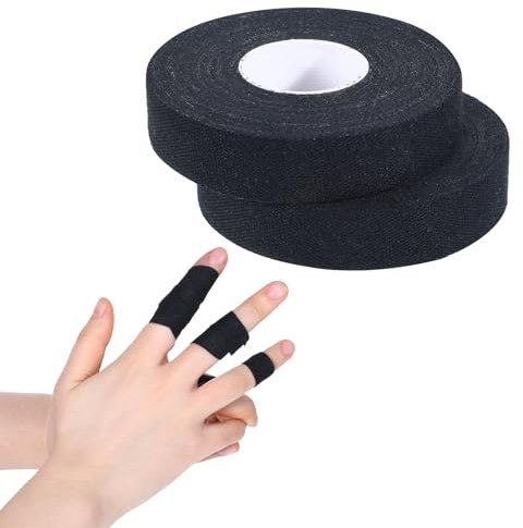 2 Rollen Fingertape Tattoo Grip Tape Fingertape Extra Stark Klebend Sport Tape Hautfreundliches Sporttape Klettertape Tapeverband Weiß Selbstklebend Tapeband für Fußball,Klettern,Handball