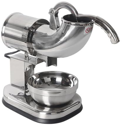 IUBGFTO Tritaghiaccio Elettrico, tritaghiaccio Commerciale in Acciaio Inossidabile pressato a Mano, Macchina Professionale per Creare Coni di Neve, per Cocktail, Gelati, frullati, succhi Freddi
