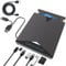 Custom Catch 8en1 Lecteur Blu-Ray Externe, USB 3.0 Type-C Graveur Blu-Ray Externe,Portable Blu Ray Drive,pour Ordinateur Portable PC Bureau Windows 10 11