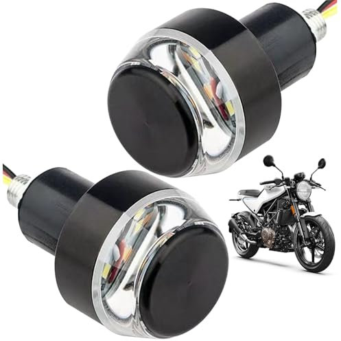 LAANCOO 1 Paar Motorrad-Blinker Led Motorrad Blinker 12V Tragbare Lenker Led Mini Größe Multifunktion Sicherheit Frontblinker