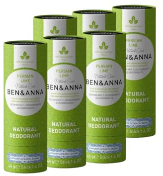 BEN & ANNA PERSIAN LIME - Natürliches Deo-Stick für Herren und Damen | Vegan & Naturkosmetik | Nachhaltig in Papertube | Gegen starkes Schwitzen | Aluminiumfrei (6)