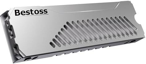 Dissipateur thermique M.2 2280 SSD, avec coussinet thermique en silicone pour PC/PS5, refroidisseur 2280 SSD, dissipateur thermique SSD blanc