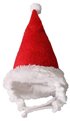 Weihnachtshamstermütze, Nikolausmütze, Kostüm, Mütze, Dekoration, Verkleidung, kleine Hunde, Katzen, Hamster, Igel, große Vögel, Nikolausmützen für Katzen