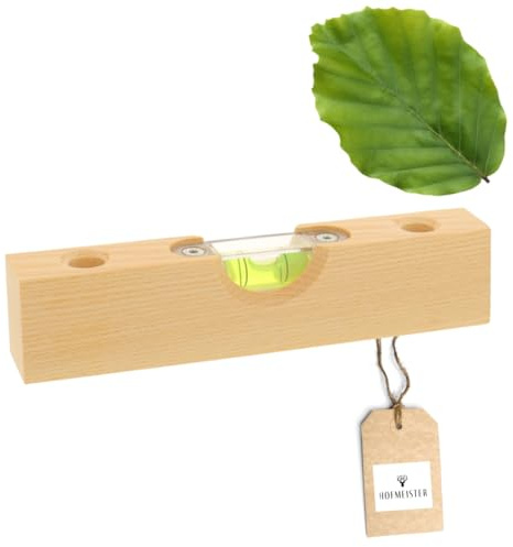Hofmeister Holzwaren Wooden Spirit Level (2 pencil holes)