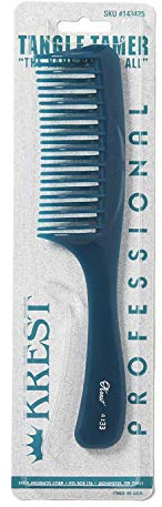 Krest Teal Tangle Tamer Curved Tooth Comb