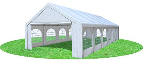 Stabilezelte Partyzelt 5x12 m Modular Pro PE 240 g/m² wasserdicht inkl. Seiten Festzelt Gartenzelt Weiss