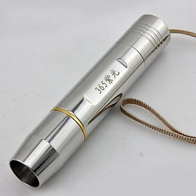 Sparco OOFAY ZXC Outdoor Aluminium-Legierung Waterproof Ultraviolet UV Fluorescent Agent Detection Flashlight, Silver