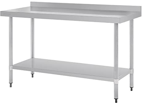 Vogue gj508 Edelstahl Tisch mit Aufkantung
