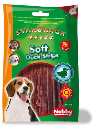 Nobby Starsnack Soft Duck Strips, 3 Packungen zu je 70 g