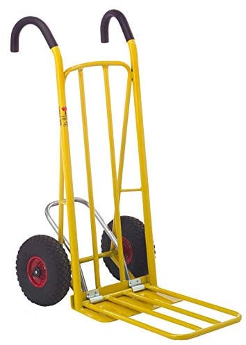 Ravendo 08502610 Multisackkarre mit ergonomischen, Griffen und Easy-Tip, Gelb RAL 1004