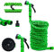 Grafner Flexischlauch Basic, 22 Meter, mit Multifunktionsbrause, stabiler Latexkern, KEIN PLATZEN, massive Ausführung, grün flexibler Gartenschlauch flexi Schlauch dehnbar