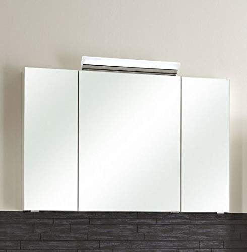 baumarkt direkt Spiegelschrank FILO Breite 105 cm, mit LED-Beleuchtung weiß