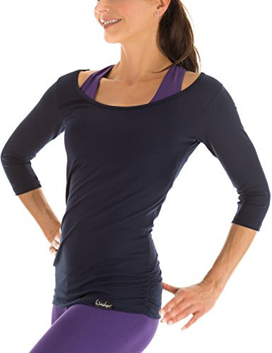 WINSHAPE Damen Ws4 3/4-arm Shirt, Night Blue, S EU