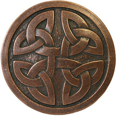 Dark Dreams Gothic Mittelalter LARP Kelten Buckle Schnalle für Gürtel Rund II altkupfer