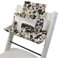 Sitzkissen Ersatzbezug Bezug Kissen-Set Sitzverkleinerer kompatibel mit Stokke Tripp Trapp für Hochstuhl-Kinderstuhl Mod. 2 (Beige Braune Tiere)