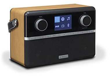 Roberts Radio Stream 94i Stéréo Internet Radio WiFi/Bluetooth Bois - Cerise