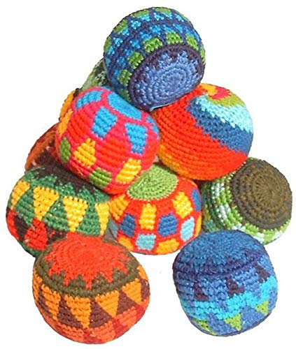 1 Ball, Jonglierbälle, Stressbälle, Stoffbälle handgefertigt in Guatemala, Durchmesser ca. 6,5 cm