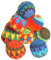 1 Ball, Jonglierbälle, Stressbälle, Stoffbälle handgefertigt in Guatemala, Durchmesser ca. 6,5 cm