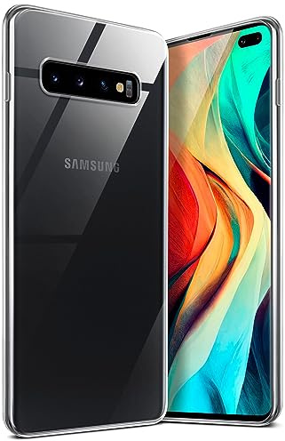 moex für Samsung Galaxy S10 Plus Hülle Durchsichtig, Silikon Handyhülle Transparent, Clear Case Ultra Slim, Backcover Schutzhülle Dünn, Silikonhülle Minimalistisch, Aero Case, Klar