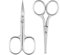 LIVINGO Lot de 2 paires de ciseaux professionnels pour barbe et poils de nez avec bout arrondi et sécurité pour le toilettage des ongles, du visage, de la moustache, des sourcils et des cils