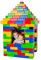 BJ Plastik ® XXL Bausteine Outdoor, 141 Teile Riesen Bausteine - Leicht zu verbinden, Wasserdicht und UV-Beständig Outdoor-Spielsteine
