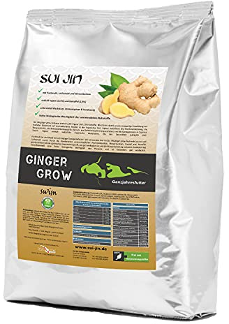 Koifutter Ginger Grow Ingwer Kartoffel Spirulina + Immun für Koi Fisch Futter (Ingwer - Kartoffel - Spirulina, 30kg)
