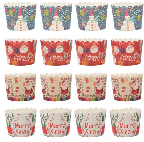 200stücke Cupcake Förmchen Für Weihnachten: Weihnachten Papier Muffinförmchen Weihnachten Cupcake Liner Muffinform Weihnachtsthema Cupcake Wrapper Muffinförmchen Papier(zufällige Stile)