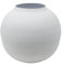 LaLe Living Vase Soyah aus Eisen in Schwarz und Weiß, Ø14,5x13,5cm Matte Oberfläche als dekorative Tischdeko Blumenvase im Wohnzimmer, Büro und Esszimmer