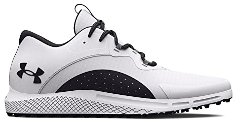 Under Armour Herren Ua Charged Draw 2 Sl Molded Rubber Cleats, (100) White/Black/Black, 43 EU