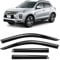 CLIM ART Tape-on Wind deflectors for/compatible with Mitsubishi ASX 2010-2023 - Rain deflector - Car accessories - Car wind deflectors - Sun, Rain&Noise Protection - Warranty -4 set