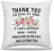 DIBOR Deko-Kissenbezüge mit Aufschrift Thank You for Being My Nana, 45,7 x 45,7 cm – dekorativer Couch-Kissenbezug, motivierender Spruch-Kissenbezug, Weihnachts- und Geburtstagsgeschenk für Oma