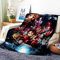 VOZMIO Demon Slayer Hochwertige Warme Weiche Flanell Plüsch Auf Der Schlafsofa Decke Geeignet Für Klimaanlage Decke Nap Decke (150x200cm (60x80in),A)