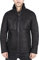 TruClothing.com Herren Lederjacke Echtes Schaffell Schafsleder Jacke kurz gezippt lässig Retro Vintage Schwarz - schwarz XL