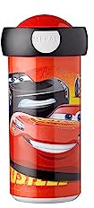 Mepal - Verschlussbecher Campus - Trinkbecher - Auslaufsicherer Wasserflasche für Kinder - Wiederverwendbarer Becher - BPA-frei & Spülmaschinenfest - 300 ml - Cars