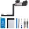 for iPhone 11 Pro Max Earpiece Front Speaker Replacement Repair 6.5, Ear Module Part with Ambient Light Sensor Flex Cable Connector Fix Tools Kit Proximity Sensor 11promax for A2161 A2220 A2218