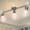 Unikcst LED Deckenstrahler 3 Flammig Deckenleuchte E14 Glasmuster Lampenschirm Strahler Schwenkbar 350° Spots Deckenleuchte für Küche, Wohnzimmer, Schlafzimmer, inkl. 3 x 4W E14 Leuchtmittel Warmweiß