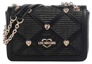 Love Moschino Damen Schultertasche, Schwarz Schultertasche, Schwarz