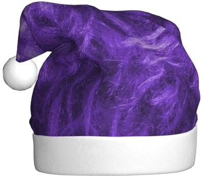 EVIUS Lila Weihnachtsmütze/Santa Cup/Erwachsene Unisex Weihnachtsmützen/Neujahrs-Kopfschmuck verkleiden sich für einen entzückenden festlichen Look.