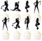 Blumomon 25 Stück Junggesellenparty Cupcake Toppers Striptease Tanz Party Kuchen Dekorationen Cupcake erwachsen Ball Musik Theme Party Geburtstagsfeier Hochzeitsfeier Dekorationen