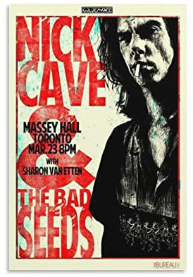 SECOLI Nick Cave And The Bad Seeds ConcertFashion Poster Dekorative Malerei Leinwand Wandkunst Wohnzimmer Poster Schlafzimmer Gemälde 20 x 30 cm