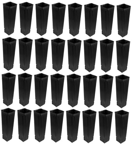 CIMAXIC Töpfe für Zitrusbäume 60er-Pack Baumtöpfe aus PP-Material hervorragende Wasserdurchlässigkeit Tiefe Pflanzbecher