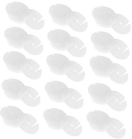 Ciieeo 100St Knopf mit DREI Löchern Sofaschnalle Schnalle mit DREI Löchern Sofa-Positionierungsschnalle Positionierungsschnalle für Sofa runden Zubehör Komponente Dichtung Plastik Weiß